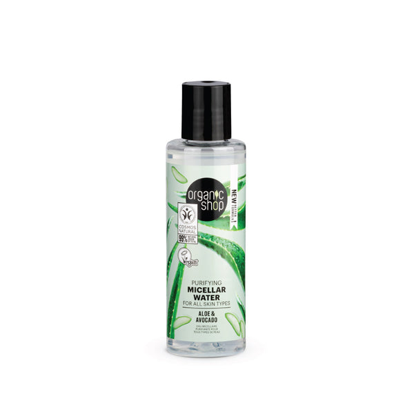 Acqua micellare purificante per tutti i tipi di pelle Avocado e Aloe, 150 ml