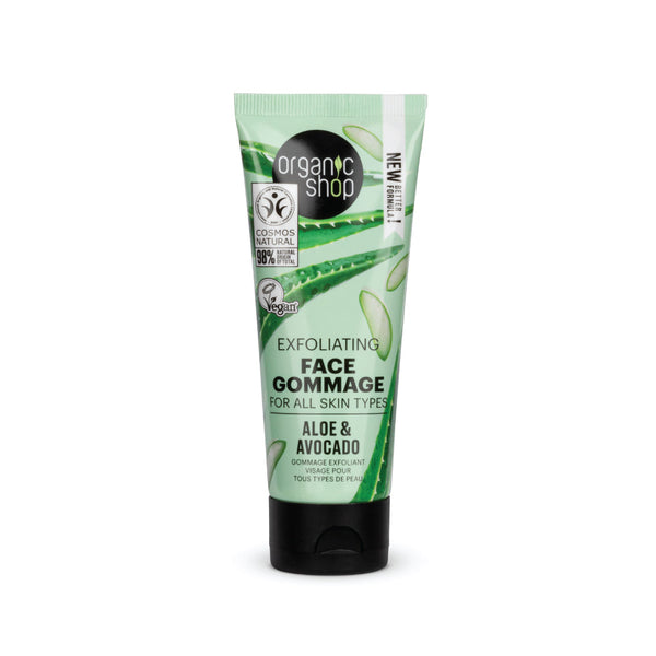 Gommage esfoliante viso per tutti i tipi di pelle Avocado e Aloe, 75ml