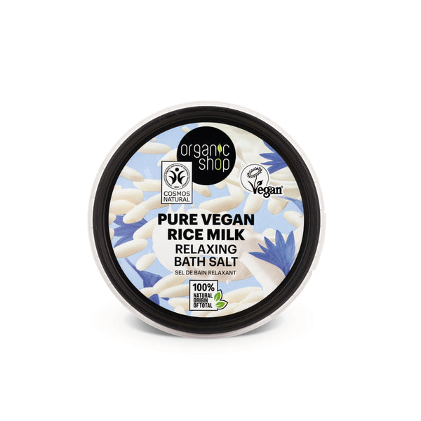 Sali da bagno rilassanti Pure Vegan Rice Milk, 300 g
