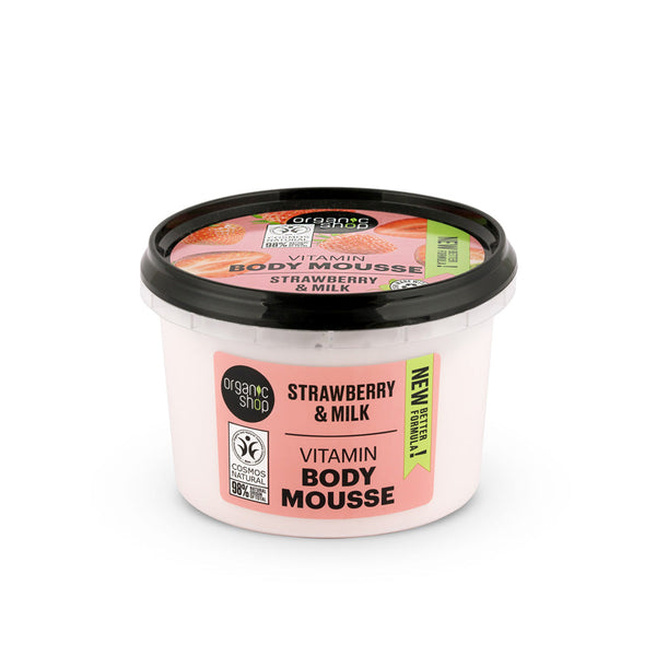 ORGANIC SHOP mousse corpo vitaminica fragola, 250 ml