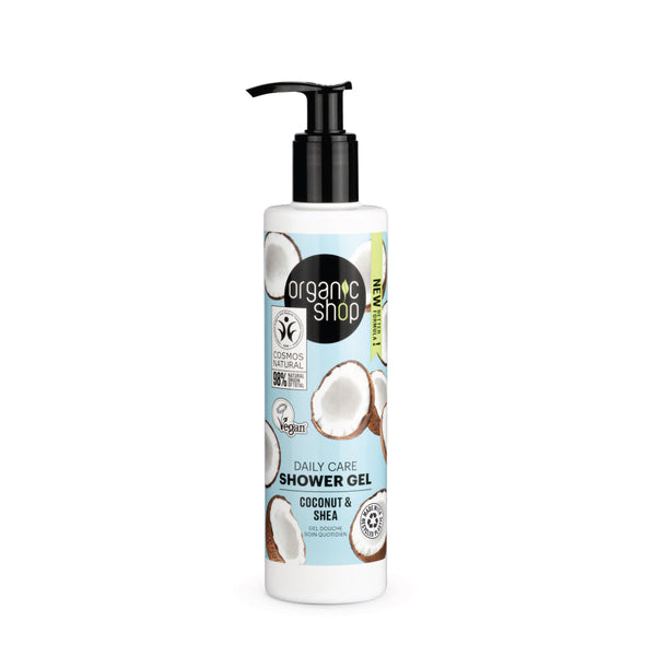 ORGANIC SHOP gel doccia per uso quotidiano cocco e karitè, 280 ml