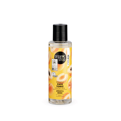 Tonico per il viso miracoloso per pelli secche Albicocca e Mango, 150 ml