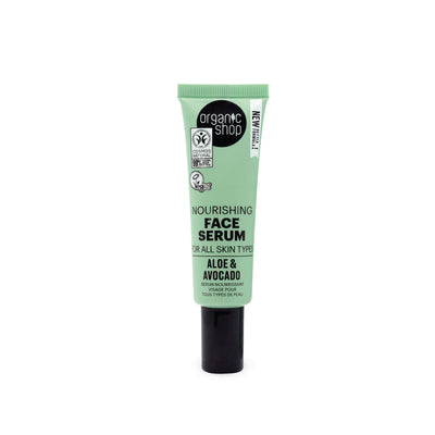 Siero viso nutriente per tutti i tipi di pelle Avocato e Aloe, 30 ml