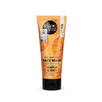 Maschera viso riequilibrante per pelli grasse Zucca e Miele, 75 ml