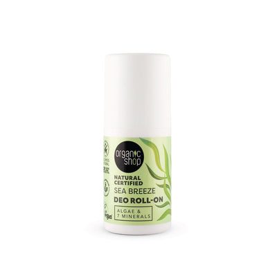 Deodorante roll-on certificato naturale Sea Breeze. Alghe e 7 Minerali, 50 ml