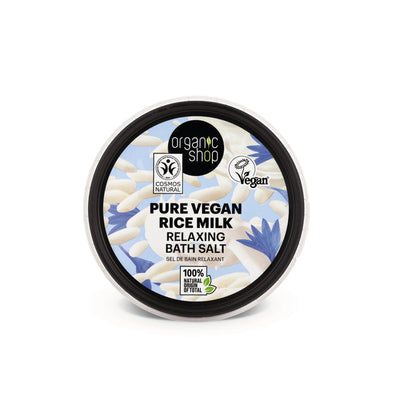 Sali da bagno rilassanti Pure Vegan Rice Milk, 300 g