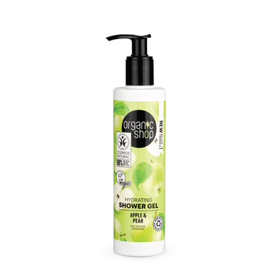 ORGANIC SHOP gel doccia idratante mela e pera, 280 ml