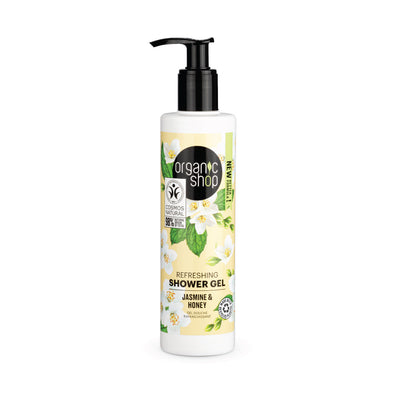 ORGANIC SHOP gel doccia rinfrescante gelsomino e miele, 280 ml