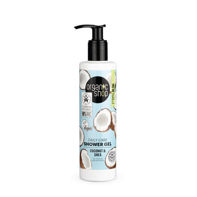 ORGANIC SHOP gel doccia per uso quotidiano cocco e karitè, 280 ml
